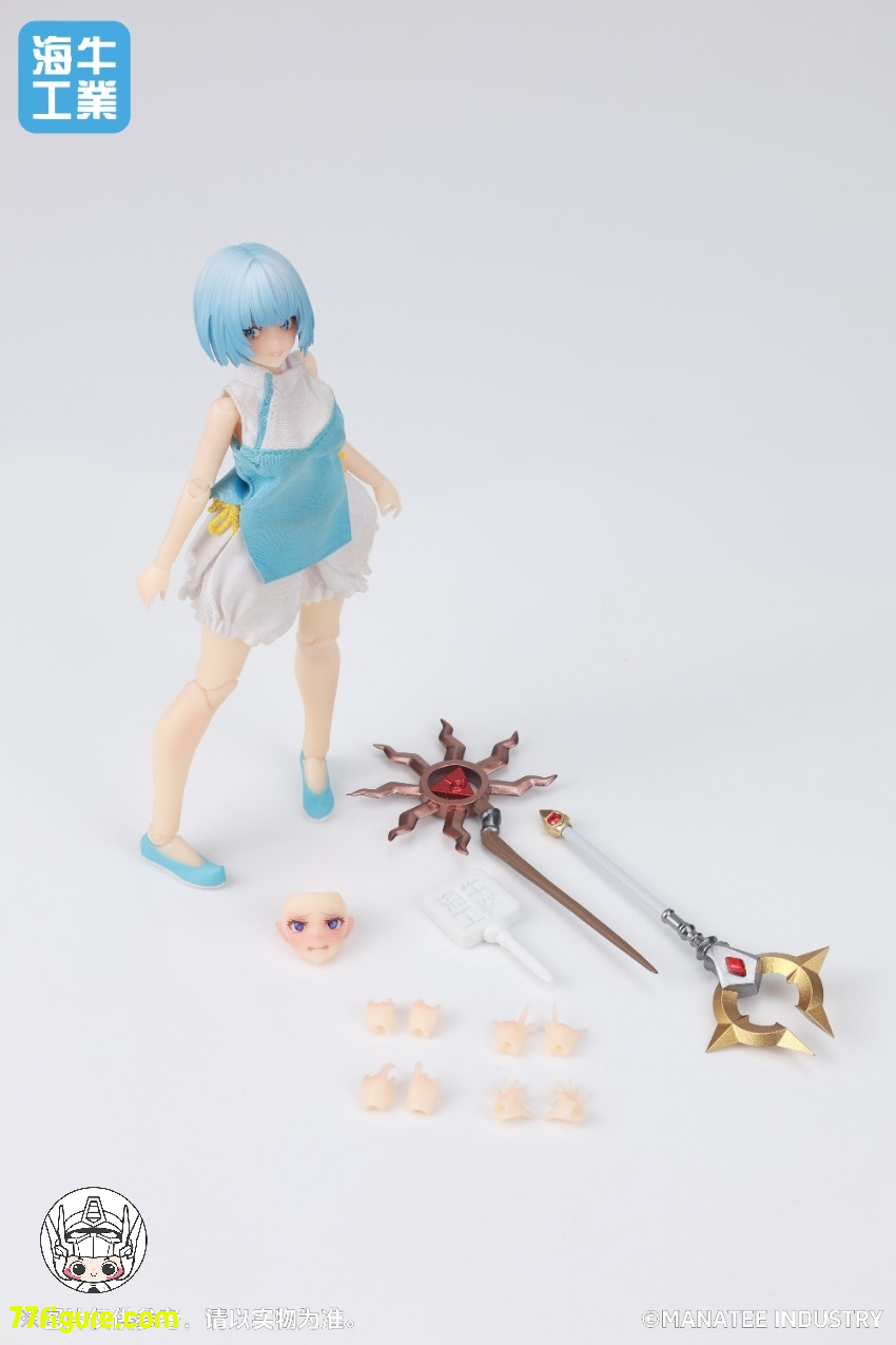 【予約商品】Manatee Industry 海牛工業 1/12 Mex-01 デスクトップウォーズ ヨガの日 イナンナ(青髪) 塗装済み可動フィギュア