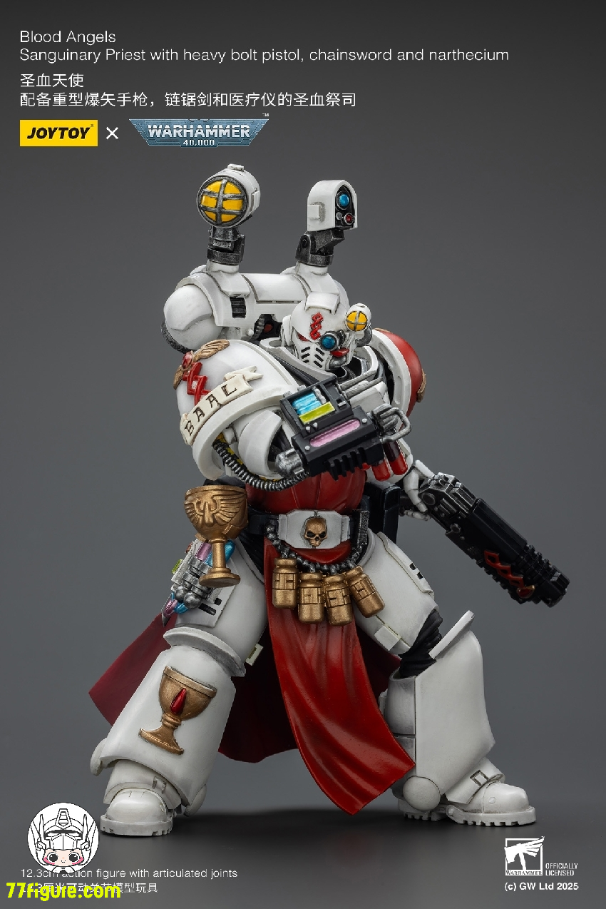 【予約商品】ジョイトイ JoyToy Source 1/18 『ウォーハンマー40K』ブラッド エンジェル サンギナリー プリースト ヘビーボルトピストル、チェーンソード&ナルセシウム付き 塗装済み可動フィギュア