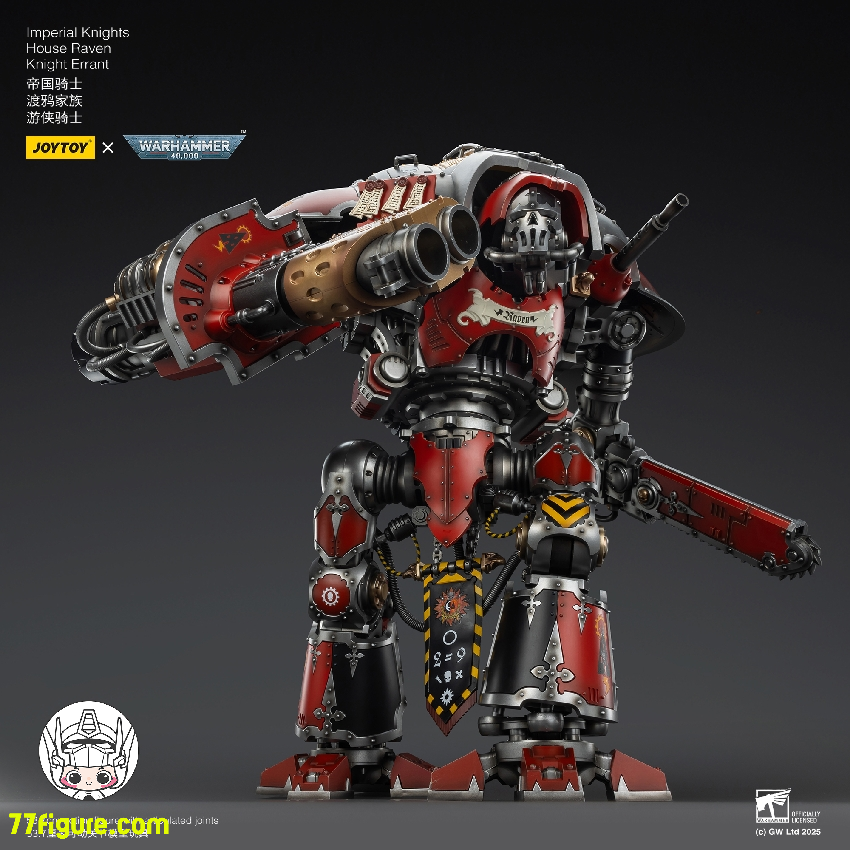 【予約商品】ジョイトイ JoyToy Source 1/18 『ウォーハンマー40K』インペリアル ナイト ハウス レイヴン ナイト エラント 塗装済み可動フィギュア