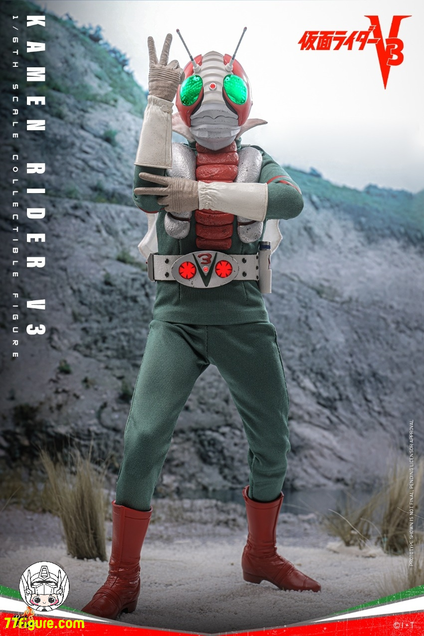 【予約商品】HotToys 1/6 TMS162B 仮面ライダーV3 風見志郎 限定版 塗装済み可動フィギュア