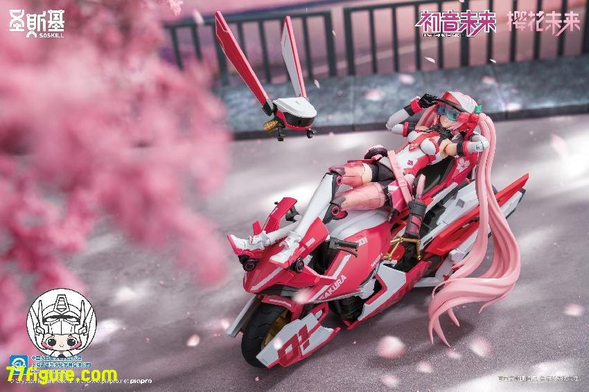 【品切れ】SOSKILL 1/12 初音ミク シリーズ 桜ミク プラモデル