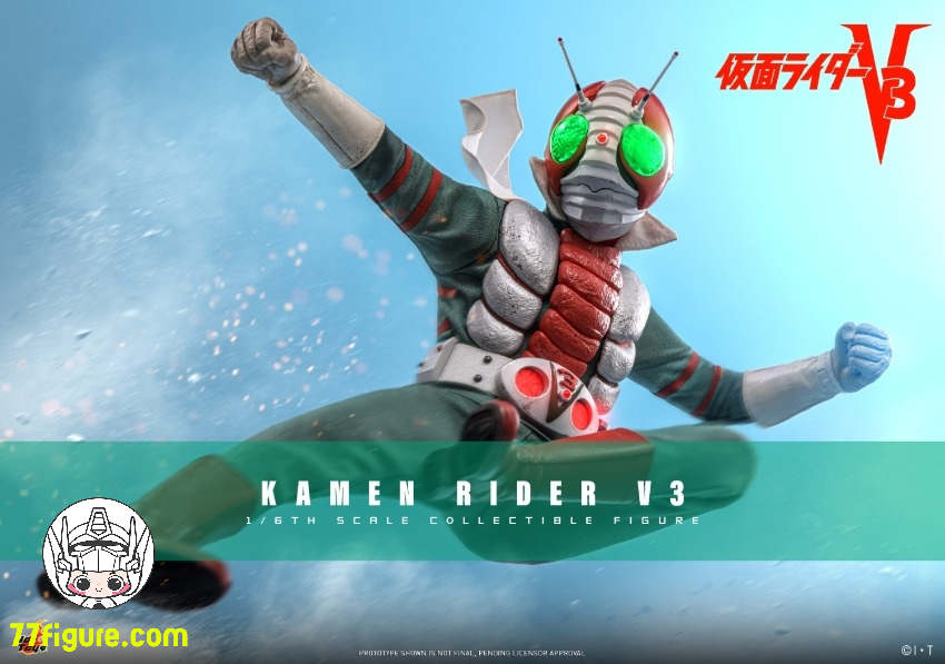 【予約商品】HotToys 1/6 TMS162B 仮面ライダーV3 風見志郎 限定版 塗装済み可動フィギュア