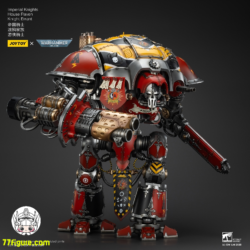 【予約商品】ジョイトイ JoyToy Source 1/18 『ウォーハンマー40K』インペリアル ナイト ハウス レイヴン ナイト エラント 塗装済み可動フィギュア