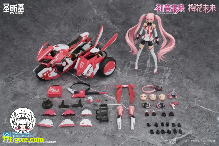 【品切れ】SOSKILL 1/12 初音ミク シリーズ 桜ミク プラモデル