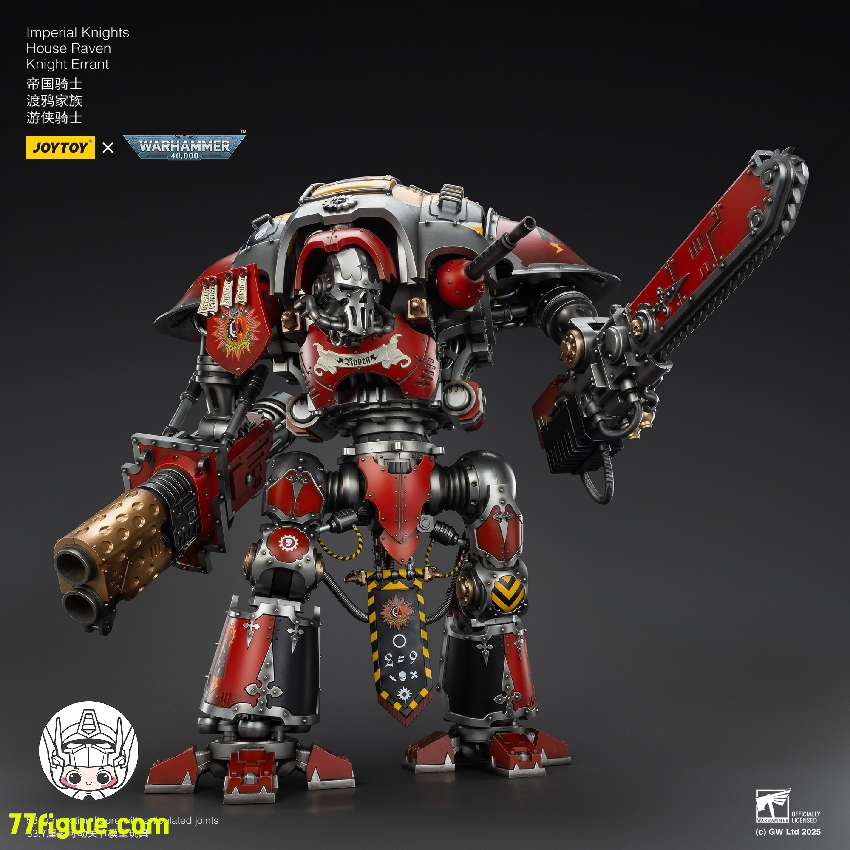 【予約商品】ジョイトイ JoyToy Source 1/18 『ウォーハンマー40K』インペリアル ナイト ハウス レイヴン ナイト エラント 塗装済み可動フィギュア