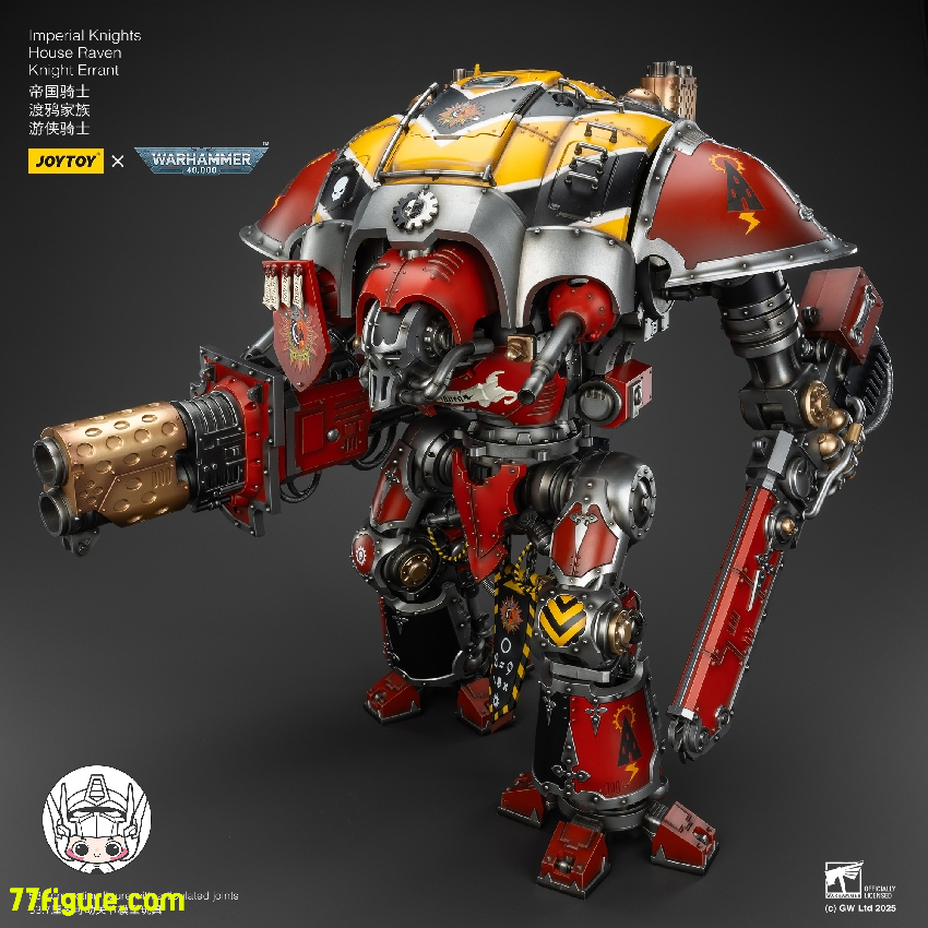 【予約商品】ジョイトイ JoyToy Source 1/18 『ウォーハンマー40K』インペリアル ナイト ハウス レイヴン ナイト エラント 塗装済み可動フィギュア