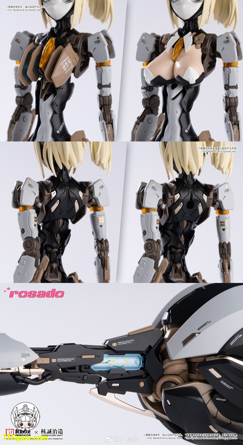 【先行販売】和模線 & 核誠治造 Earnestcore Craft 1/10 「ロサ計画ROSADO」 星花•百合(ステラ•リリー) MK3 プラモデル