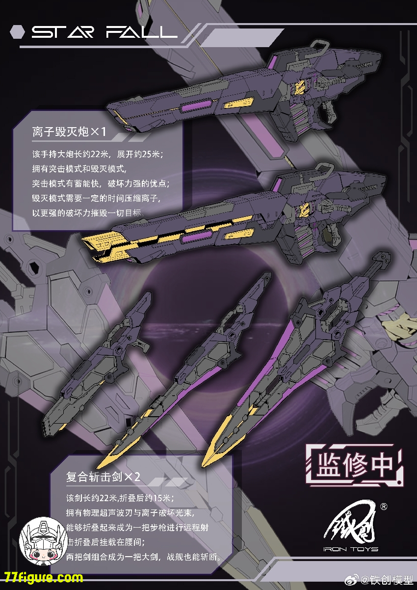 鉄創模型 Iron Toys 1/100 TC-003 星墜 Star Fall 合金フレーム プラモデル
