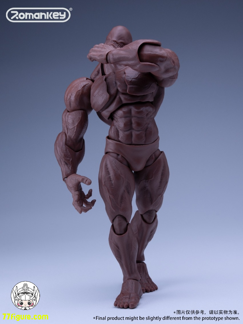 【予約商品】Romankey 1/12 UMS003 超可動男性素体 ビッグガイ ブラック Ver.