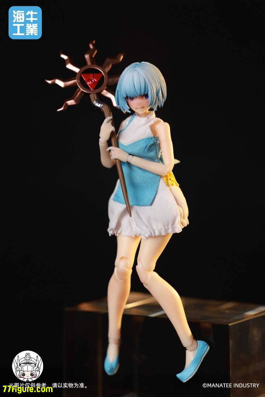 【予約商品】Manatee Industry 海牛工業 1/12 Mex-01 デスクトップウォーズ ヨガの日 イナンナ(青髪) 塗装済み可動フィギュア