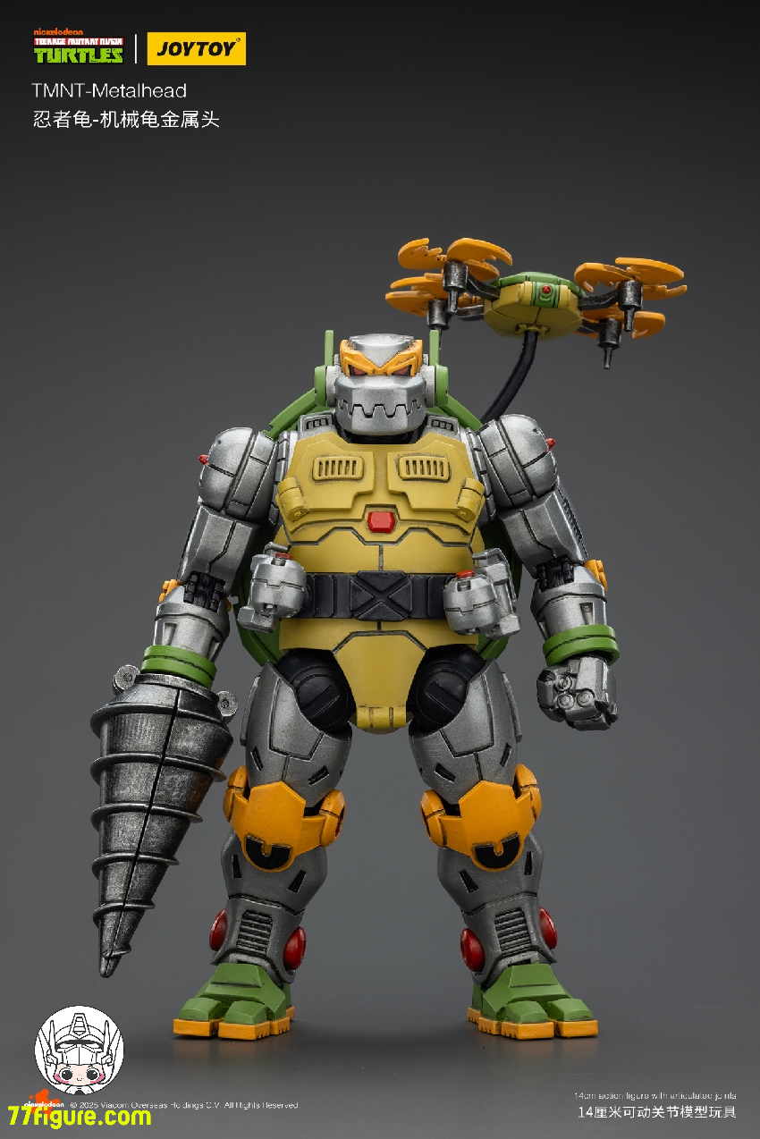 【予約商品】ジョイトイ JoyToy 1/18 ティーンエイジ ミュータント ニンジャ タートルズ 『TMNT 』メタルヘッド 塗装済み可動フィギュア