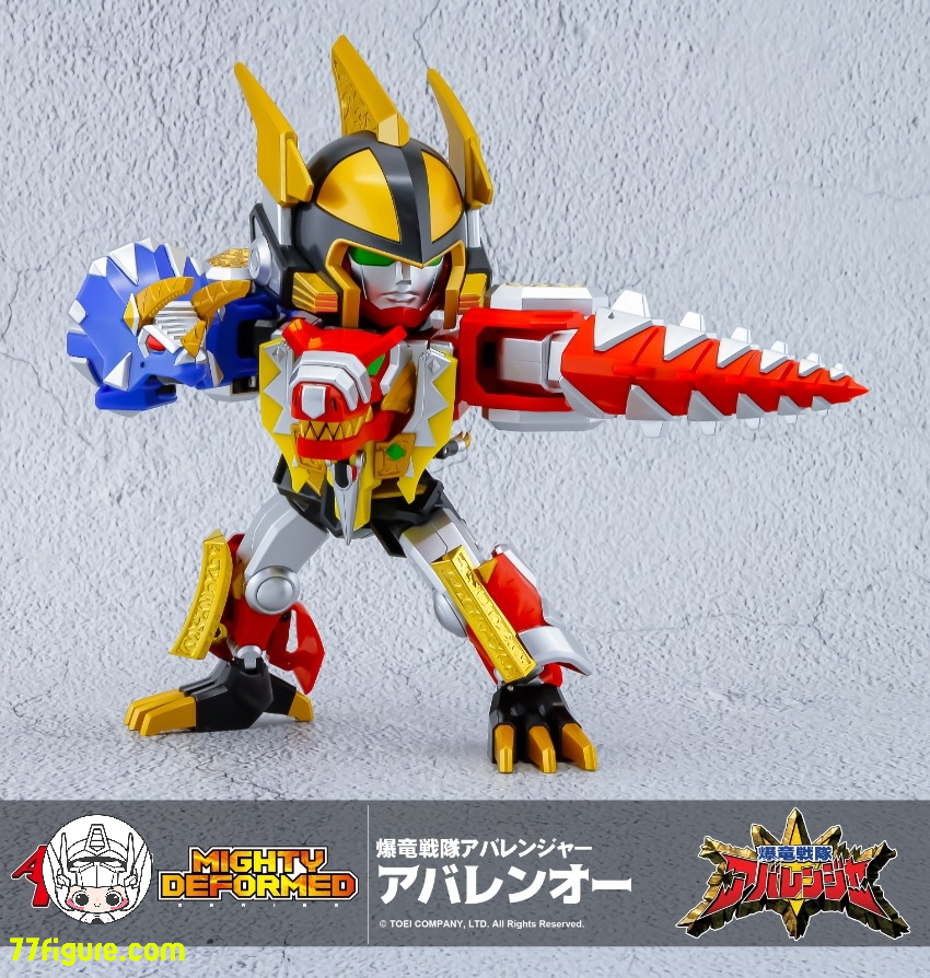 【予約商品】Action Toys MIGHTY DEFORMED 恐竜戦隊ジュウレンジャー アバレンオー 塗装済み可動フィギュア