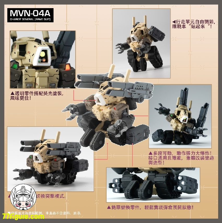 百川模型 CSU001 「Canned Squad Unit」MVN-04A 車馬砲-武装型 プラモデル