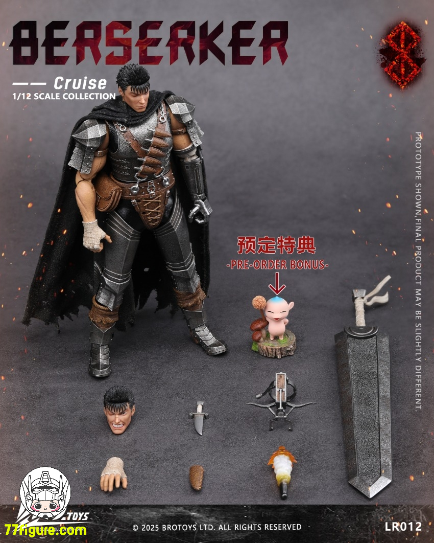 【予約商品】BroToys 1/12 LR012 ベルセルク クルーゼ 塗装済み可動フィギュア