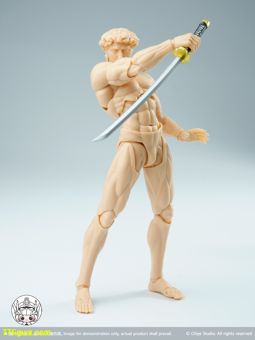 Chiye Studio 1/12 David 可動男性素体 肌色Ver. 塗装済み可動フィギュア