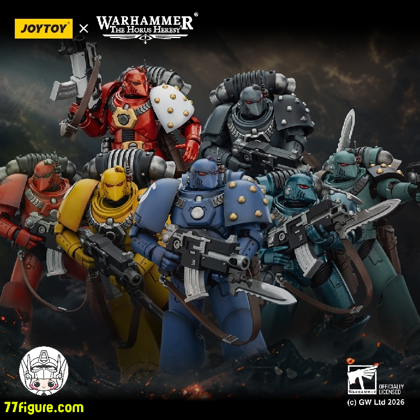 【予約商品】ジョイトイ JoyToy Source 1/18 『ウォーハンマー ホルスの異端』MKVI タクティカル レジオナリー 七体セット塗装済み可動フィギュア