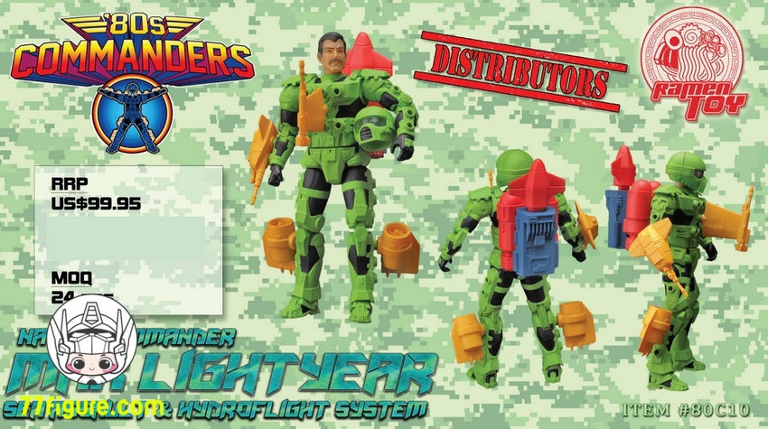 【先行販売】Ramen Toy 1/12 80C10 80 年代のコマンダー シーコマンダー マックス・ライトイヤー 塗装済み可動フィギュア