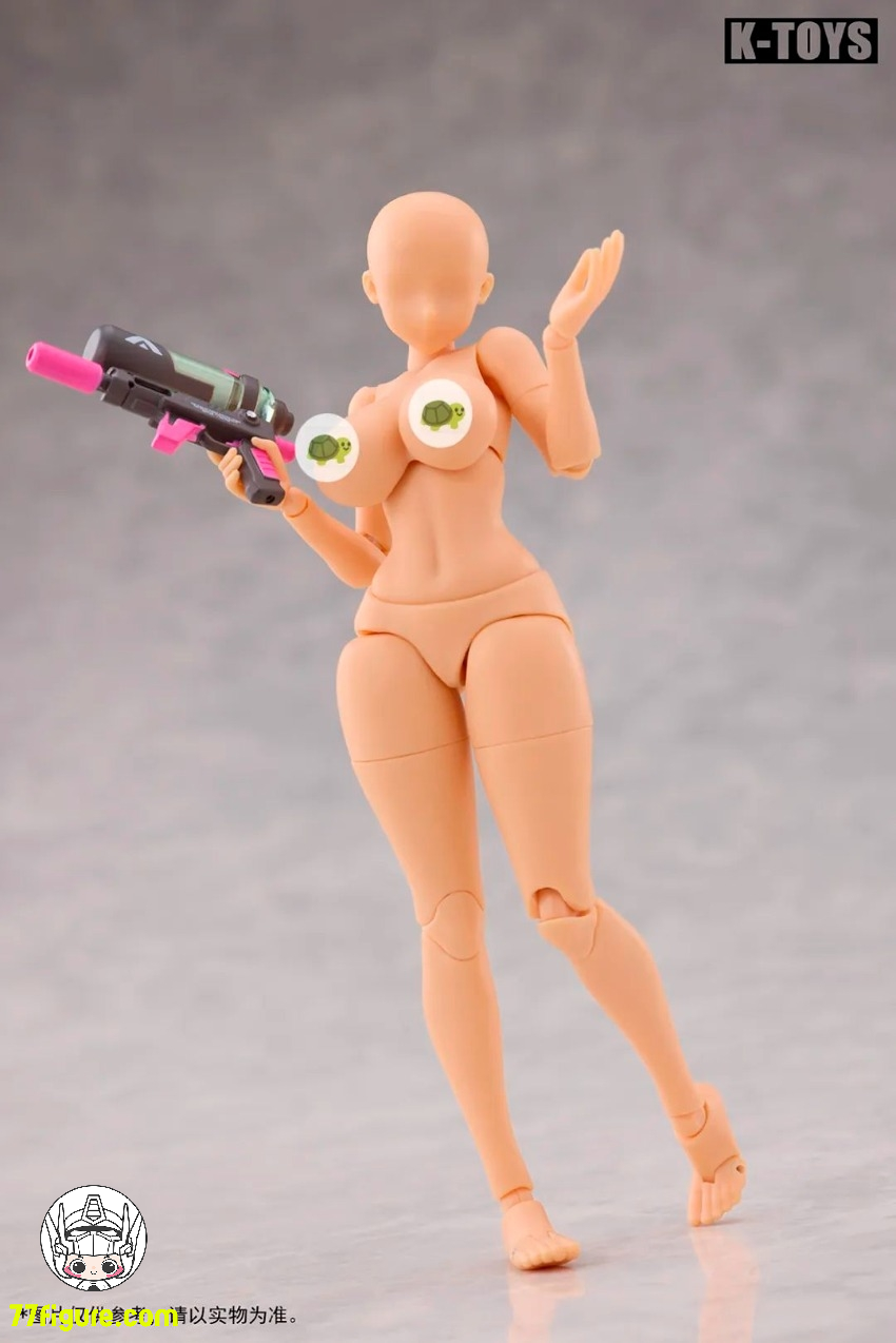 【予約商品】K Toys 1/12 KT02B 日系アニメ風 豊満な女性素体 自然肌 塗装済み可動フィギュア