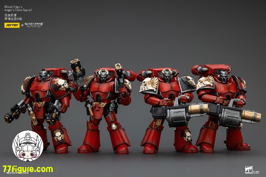 【品切れ】ジョイトイ JoyToy Source 1/18 『ウォーハンマー ホルスの異端』ブラッド エンジェル 天使の涙 部隊 四体セット塗装済み可動フィギュア