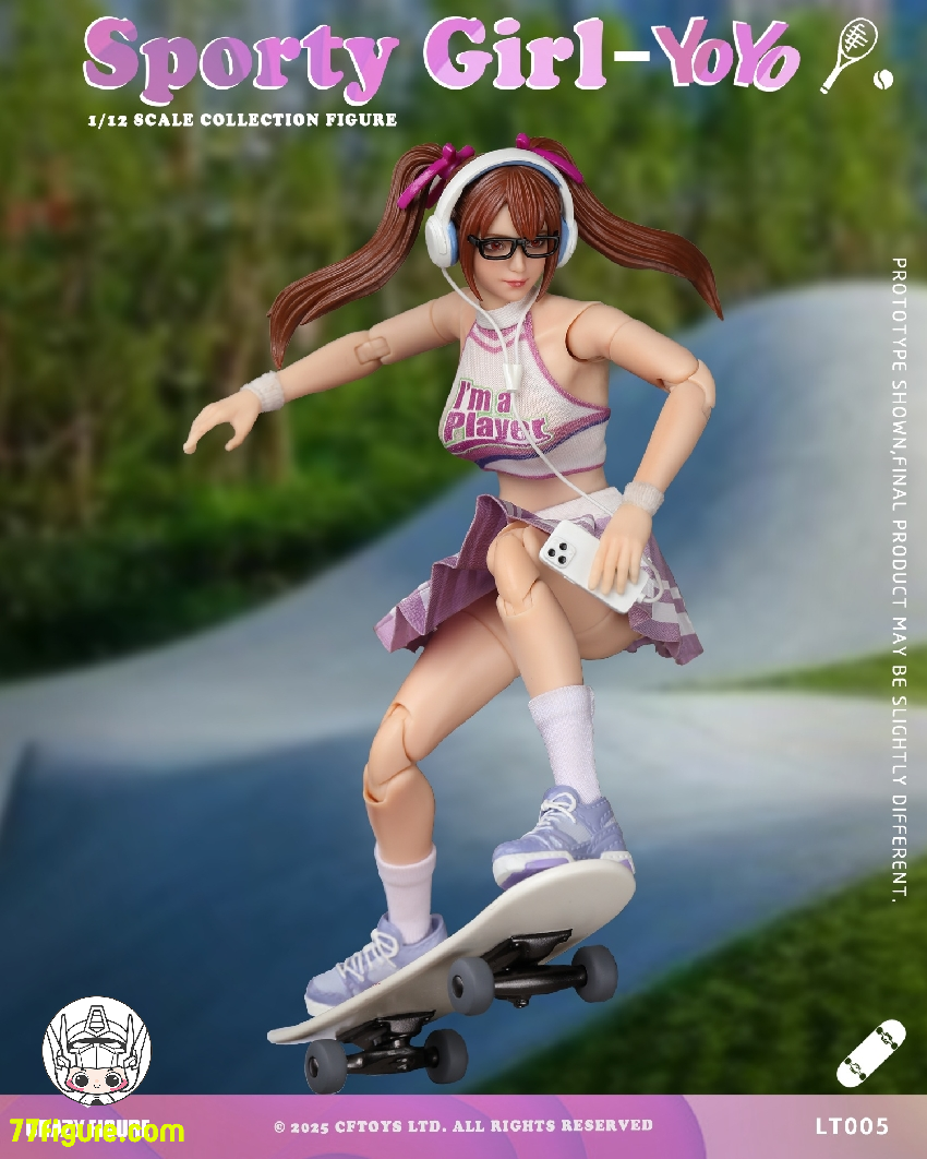 【予約商品】Crazy Figure 1/12 LT005 スポーティガール ヨーヨー 塗装済み可動フィギュア