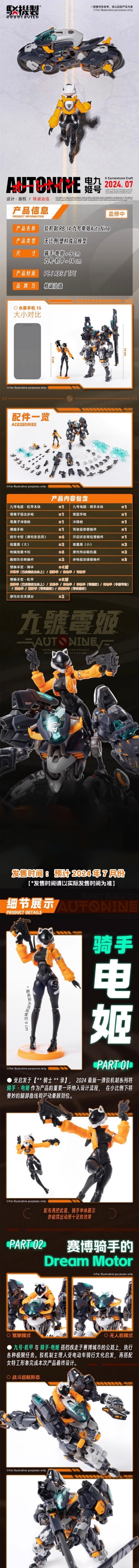 【品切れ】核誠治造 Earnestcore Craft 駁機制 RB-14 オートナイン