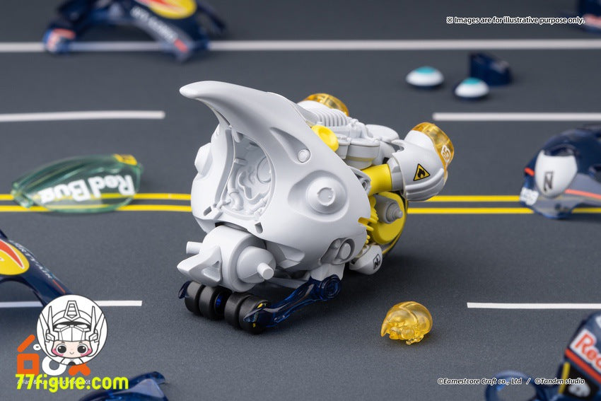 【品切れ】核誠治造 Earnestcore Craft ランチボックス シリーズ 大兜丸 紅牛甲虫車隊 青透明版 プラモデル