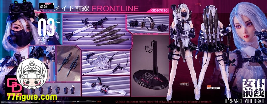 【先行販売】GDTOYS 1/6 GD9701 メイド前線 ノヴァ 塗装済み可動フィギュア