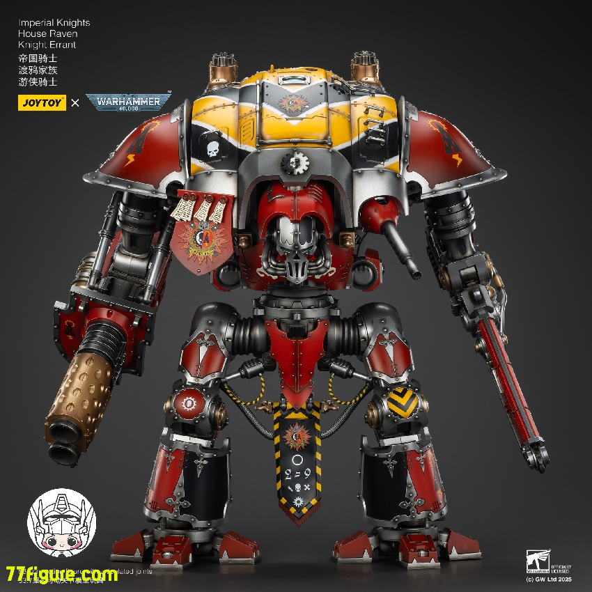 【予約商品】ジョイトイ JoyToy Source 1/18 『ウォーハンマー40K』インペリアル ナイト ハウス レイヴン ナイト エラント 塗装済み可動フィギュア