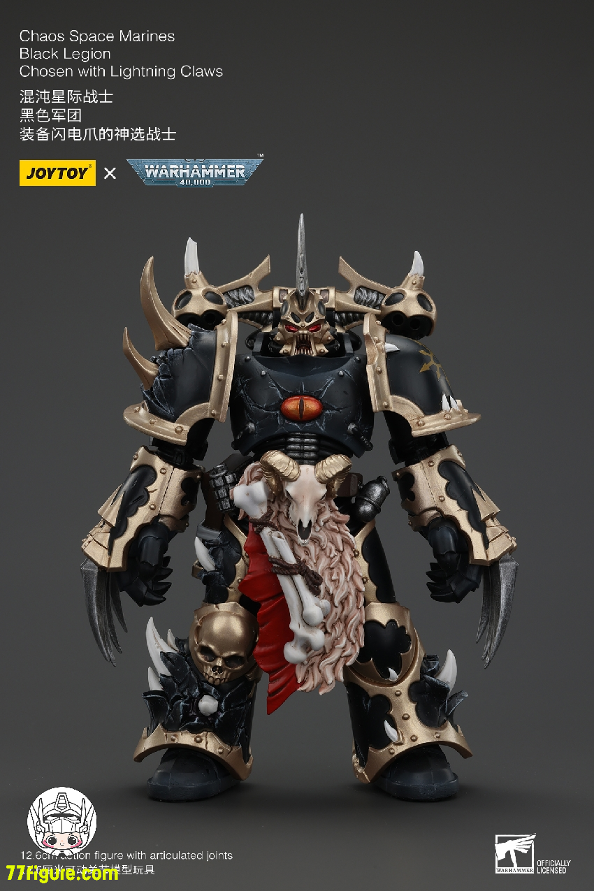 ジョイトイ JoyToy Source 1/18 『ウォーハンマー40K』ケイオス スペースマリーン ブラック レギオン チョーズン 5体セット塗装済み可動フィギュア