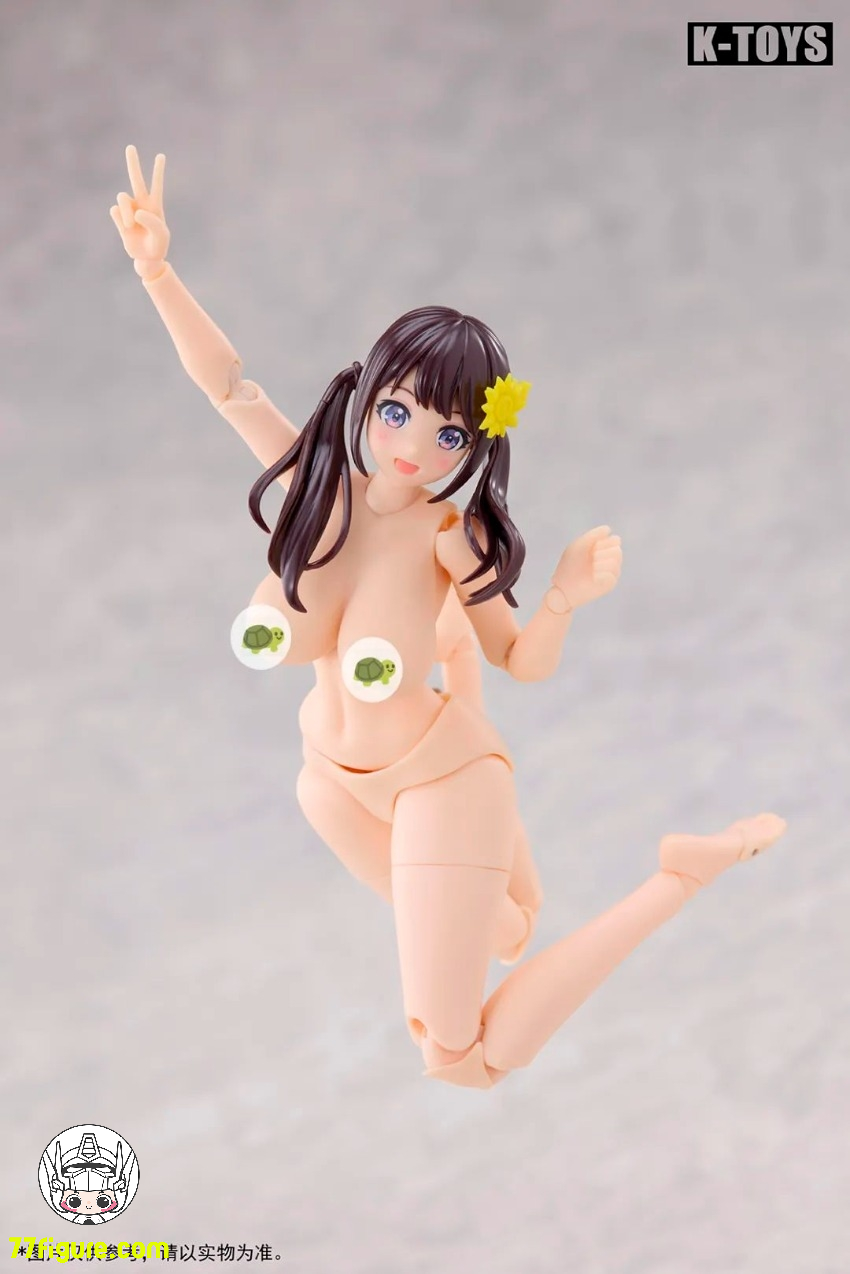 【予約商品】K Toys 1/12 KT02A 日系アニメ風 豊満な女性素体 白肌 塗装済み可動フィギュア