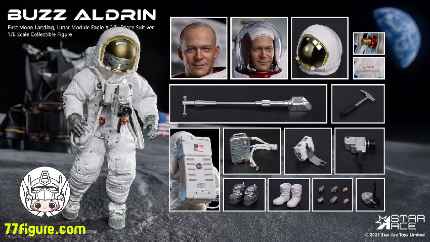 【予約商品】Star Ace Toys 1/6 SA0159 アポロ11号 宇宙飛行士 バズ・オルドリン 塗装済み可動フィギュア