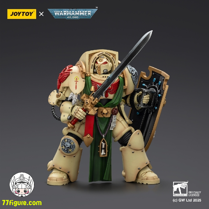 【予約商品】ジョイトイ JoyToy Source 1/18 『ウォーハンマー40K』ダーク エンジェル デスウィングナイト3 パワーソードとストームシールド付き 塗装済み可動フィギュア