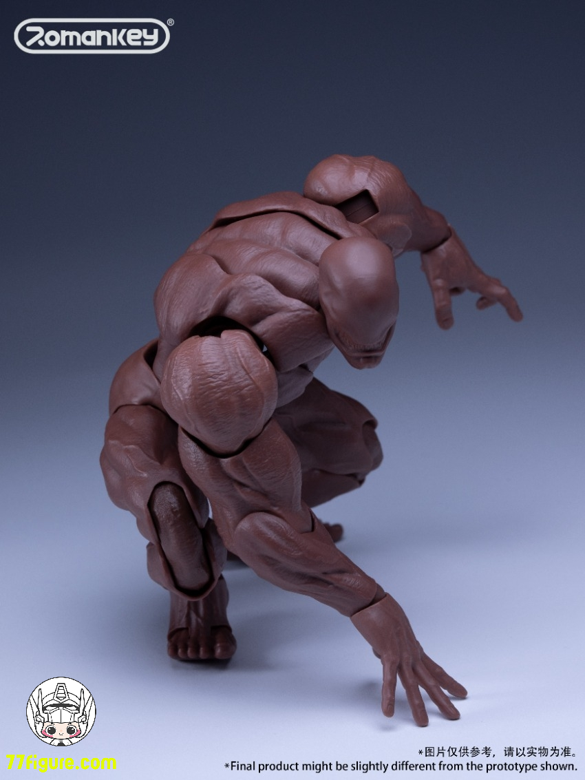 【予約商品】Romankey 1/12 UMS003 超可動男性素体 ビッグガイ ブラック Ver.