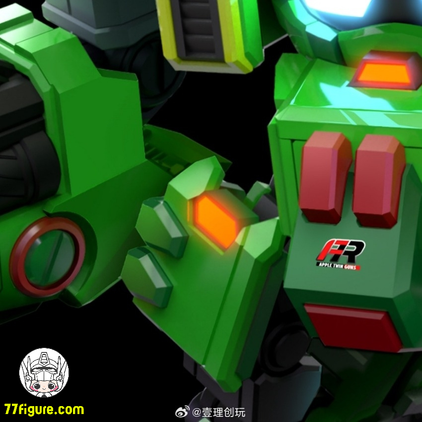 【品切れ】壹理創玩 『フルーティーロボ』アップルツインガンズ プラモデル