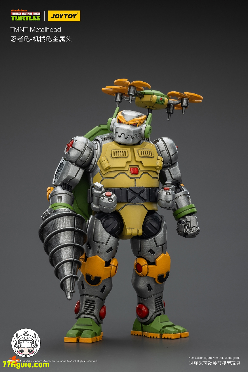 【予約商品】ジョイトイ JoyToy 1/18 ティーンエイジ ミュータント ニンジャ タートルズ 『TMNT 』メタルヘッド 塗装済み可動フィギュア