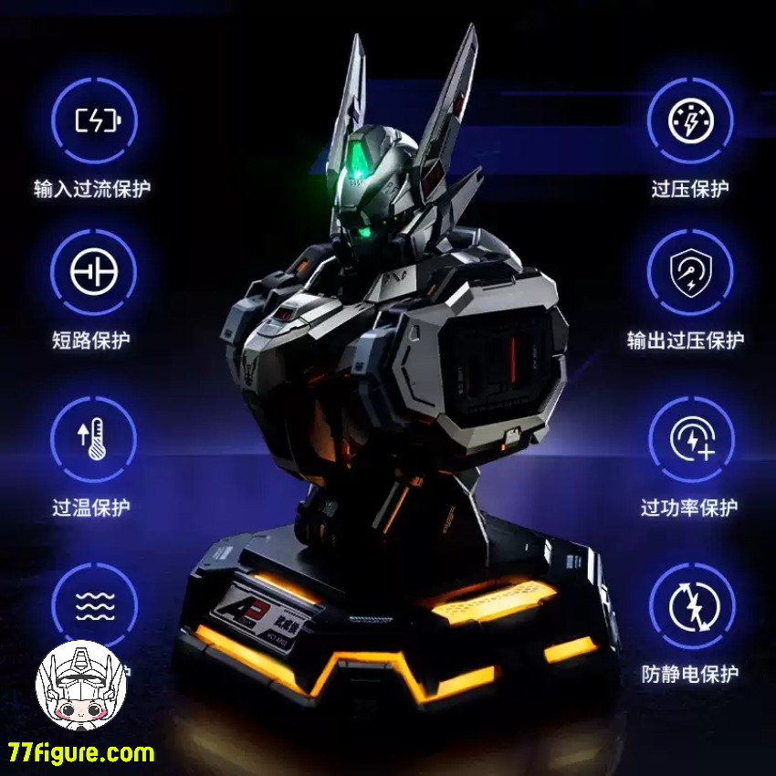 Moshow 模寿 『先祖効応』 MCT-AP02 武成侯バスト 充電センター チタンシルバー版