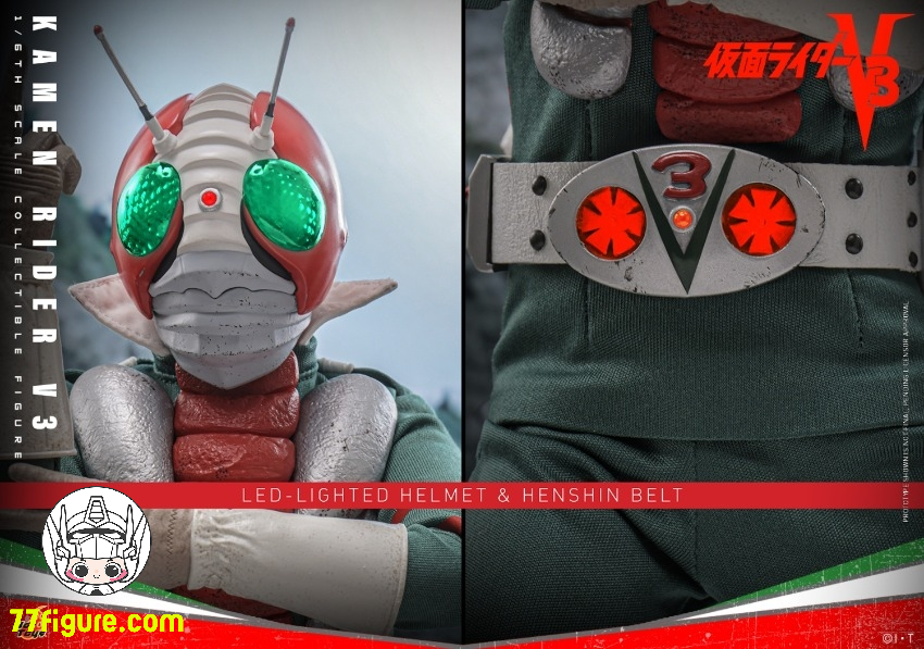 【予約商品】HotToys 1/6 TMS162B 仮面ライダーV3 風見志郎 限定版 塗装済み可動フィギュア
