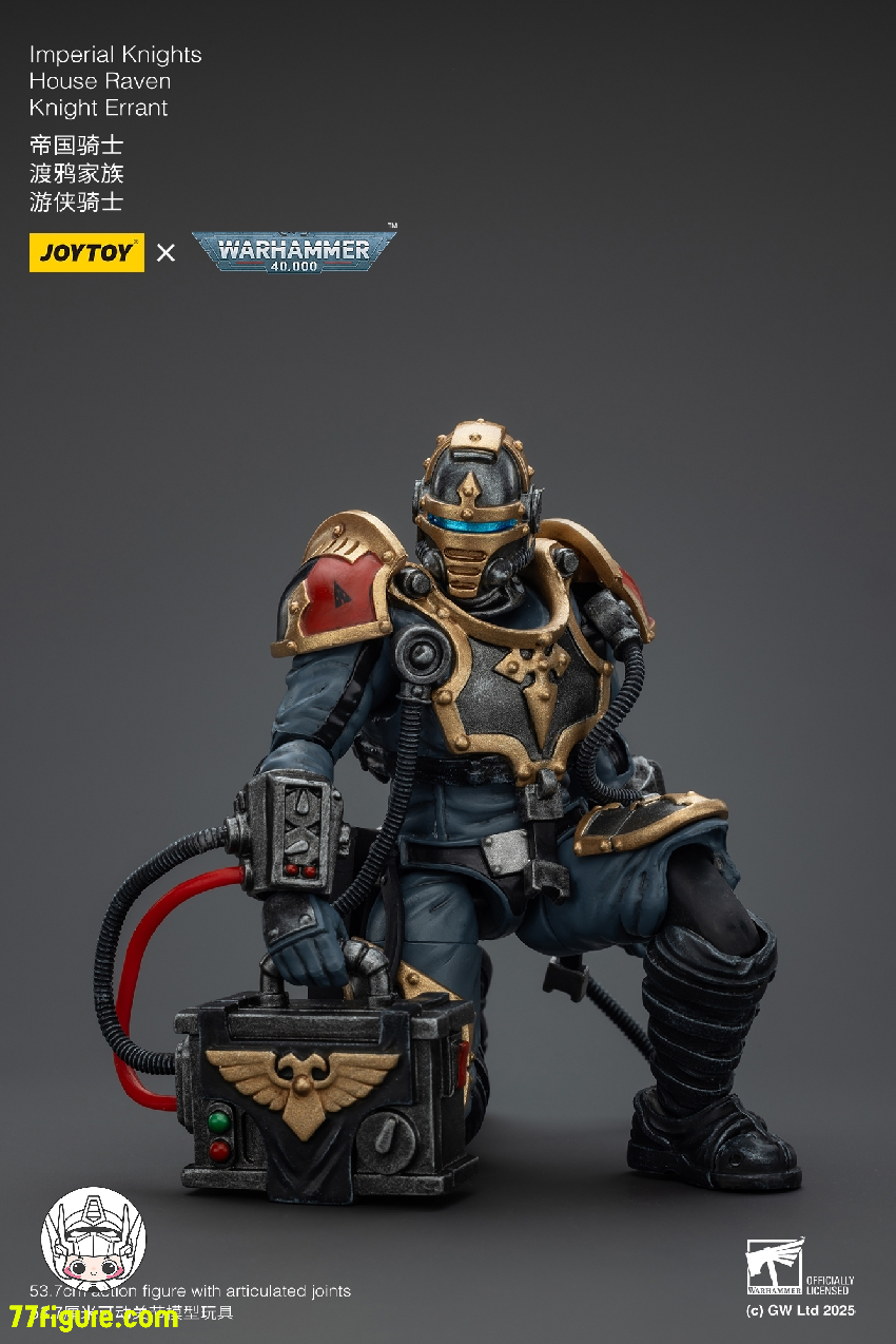 【予約商品】ジョイトイ JoyToy Source 1/18 『ウォーハンマー40K』インペリアル ナイト ハウス レイヴン ナイト エラント 塗装済み可動フィギュア