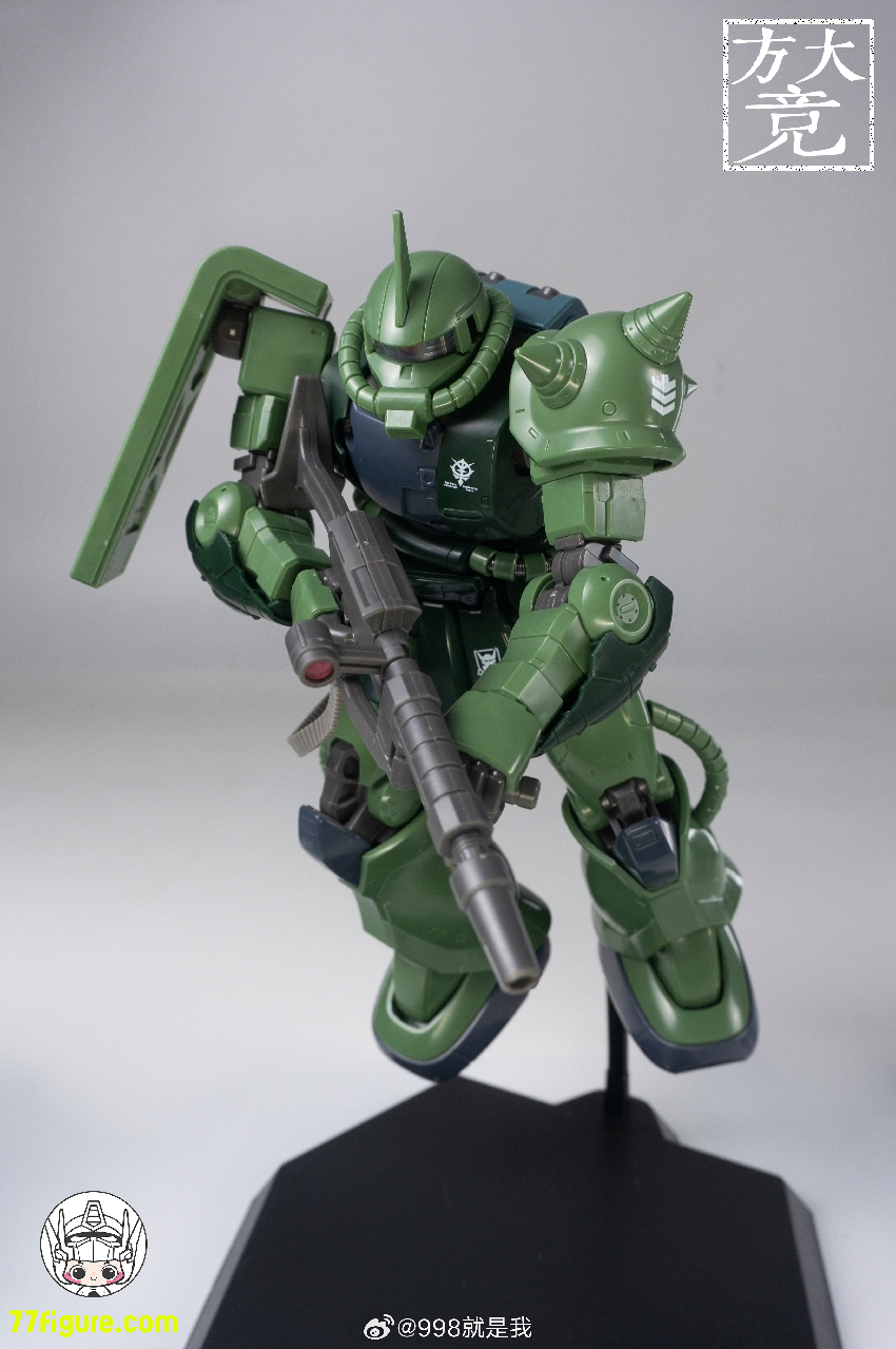 【再入荷】方大競 1/72 ザクII GTO グリーン/グラントVer. 塗装済み可動フィギュア