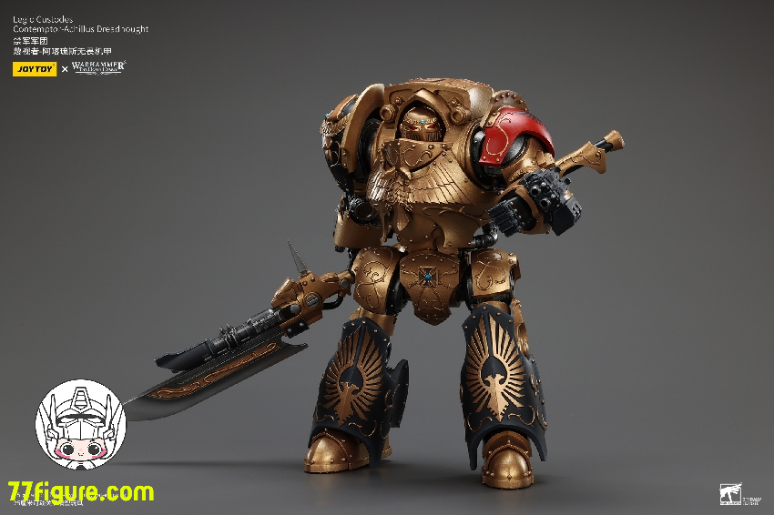 【品切れ】ジョイトイ JoyToy Source 1/18 『ウォーハンマー ホルスの異端』レギオ・クストデス コンテンプター・アキラス・ドレッドノート 塗装済み可動フィギュア