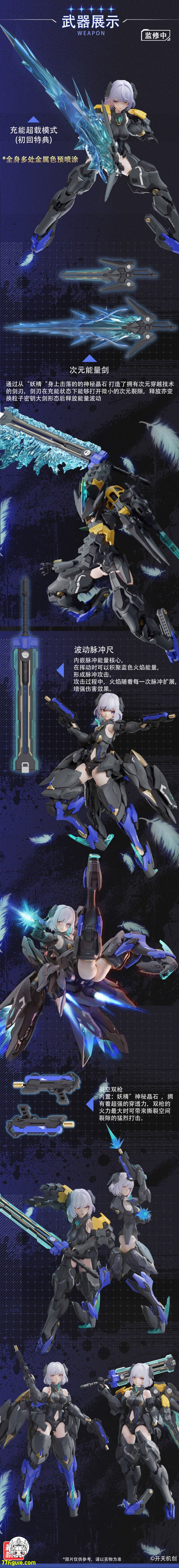 【先行販売】開天機創 1/12 機動天使 シリーズ ブラックスワン・アリシア プラモデル