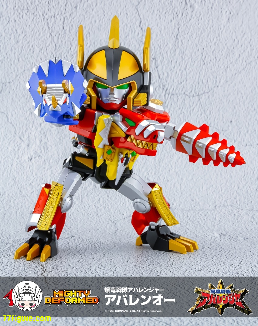 【予約商品】Action Toys MIGHTY DEFORMED 恐竜戦隊ジュウレンジャー アバレンオー 塗装済み可動フィギュア