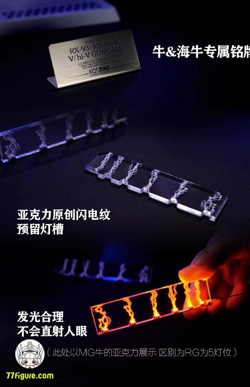 Kosmos 30MIN シリーズ 1/144 RX-93 ν ガンダム&1/144 RX-93-v2 Hi-ν ガンダムセットB用 フィン・ファンネル カラフルRGB LED ユニット