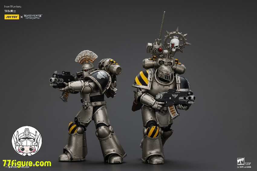 【品切れ】ジョイトイ JoyToy Source 1/18 『ウォーハンマー ホルスの異端』アイアン ウォリアーズ MKIII タクティカル 二体セット 塗装済み可動フィギュア