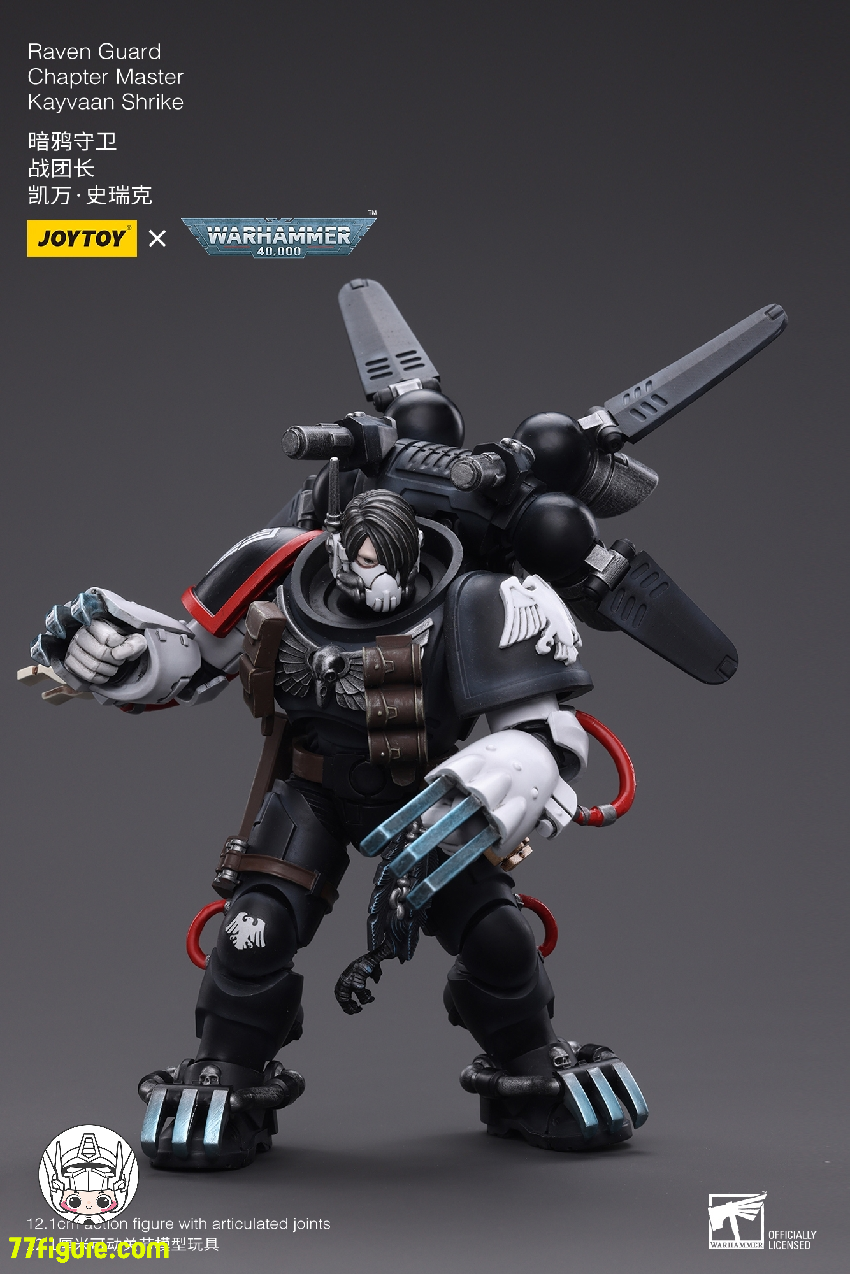 ジョイトイ JoyToy Source 1/18 『ウォーハンマー40K』レイヴン ガード チャプター マスター ケイヴァン・シュライク 塗装済み可動フィギュア