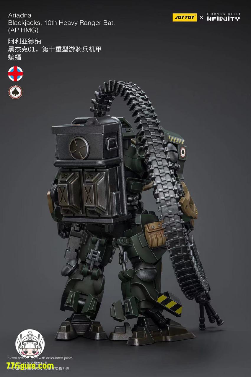 【品切れ】ジョイトイ JoyToy Source 1/18 『Infinity』アリアドナ ブラックジャックス 10 番目のヘビーレンジャー バット (AP HMG) 塗装済み可動フィギュア