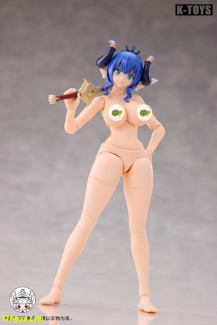 【予約商品】K Toys 1/12 KT02A 日系アニメ風 豊満な女性素体 白肌 塗装済み可動フィギュア