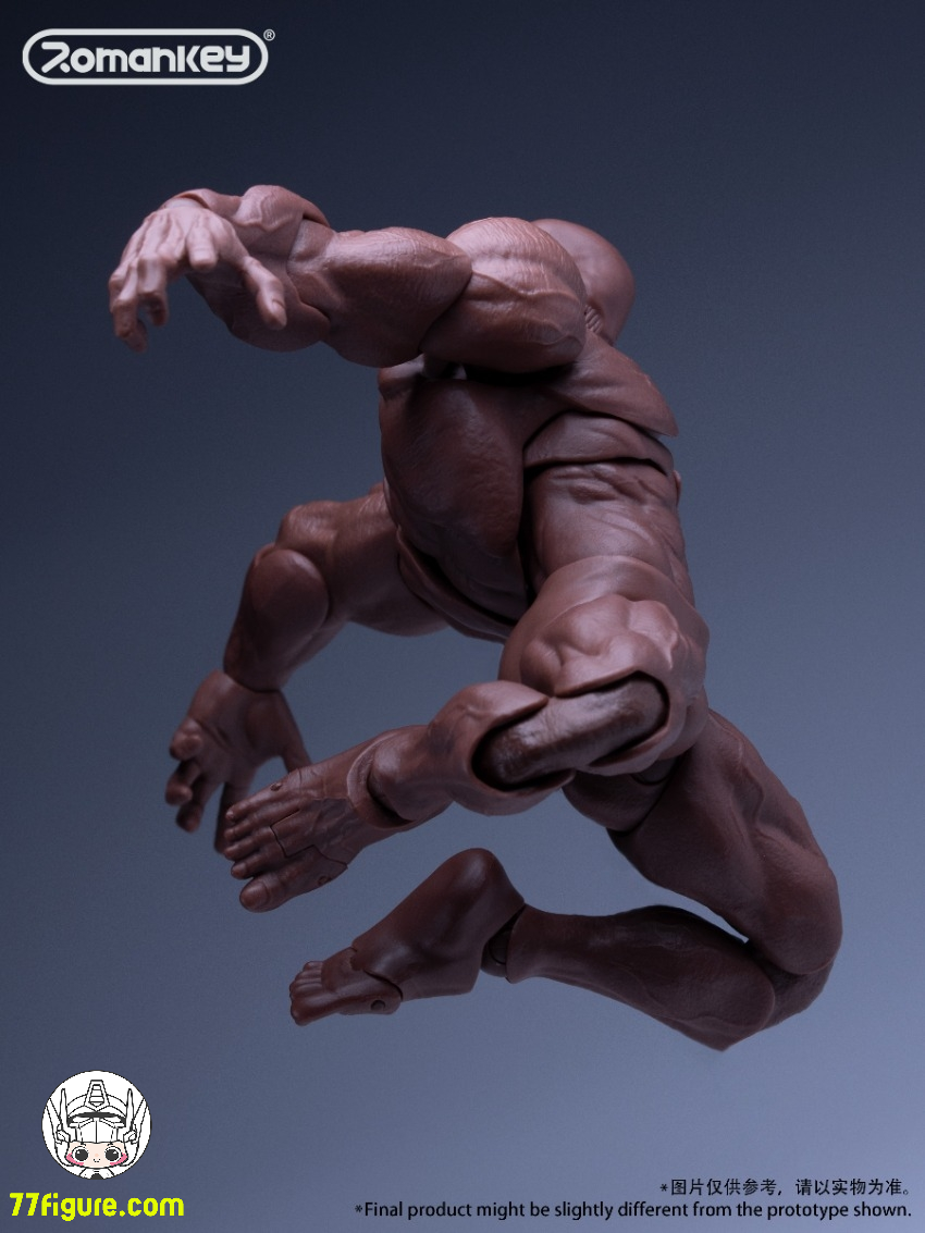 【予約商品】Romankey 1/12 UMS003 超可動男性素体 ビッグガイ ブラック Ver.
