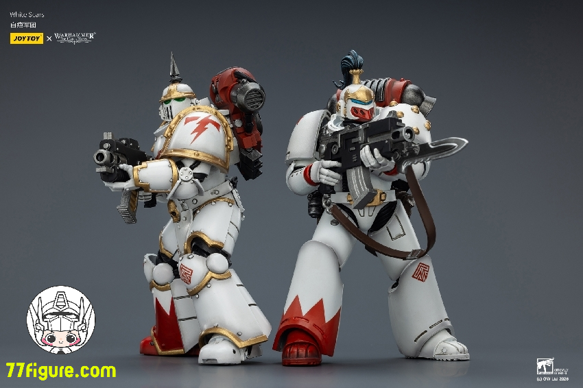 【予約受付終了】ジョイトイ JoyToy Source 1/18 『ウォーハンマー ホルスの異端』ホワイト スカーズ MK タクティカル レジオナリー 二体セット 塗装済み可動フィギュア