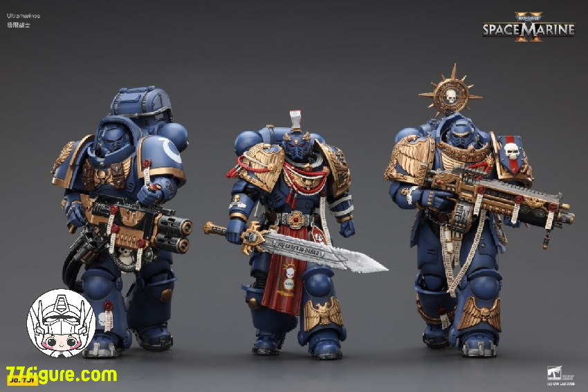 【予約商品】ジョイトイ JoyToy 1/18『ウォーハンマー40K』ウルトラマリーンズ 三体セット 塗装済み可動フィギュア